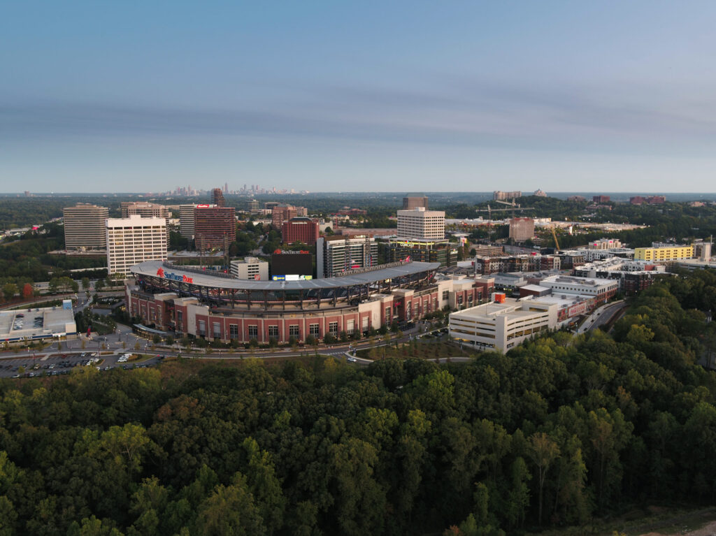 Aerial view of SunTrust park